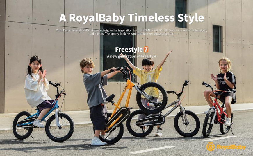 Велосипед 18" RoyalBaby Freestyle 7 синійВелосипед 18" RoyalBaby Freestyle 7 синій фото