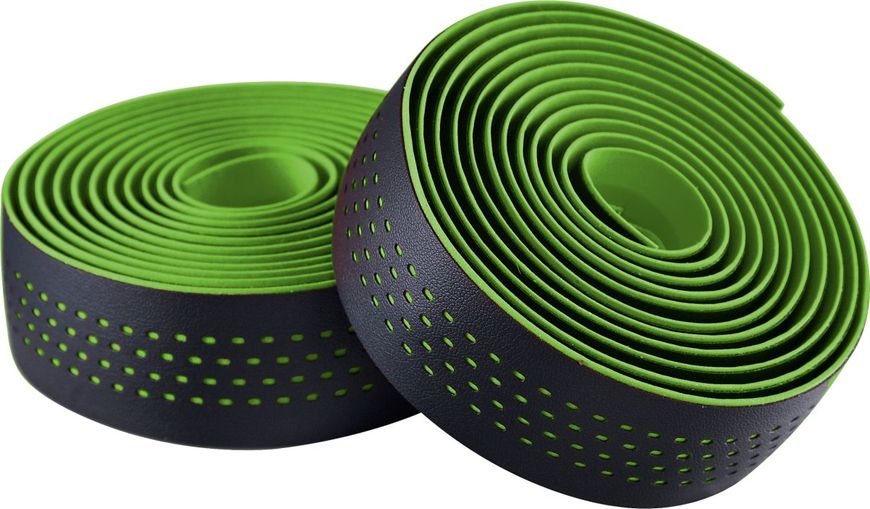 Обмотка керма Merida Bartape Soft Microfiber Black/Green 2057006340 фото