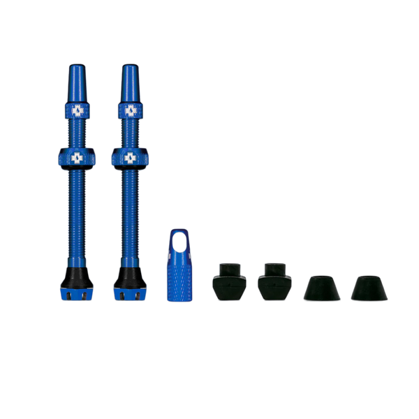 Вентилі для безкамерки MUC-OFF TUBELESS V2 60MM синій MC.20435 фото