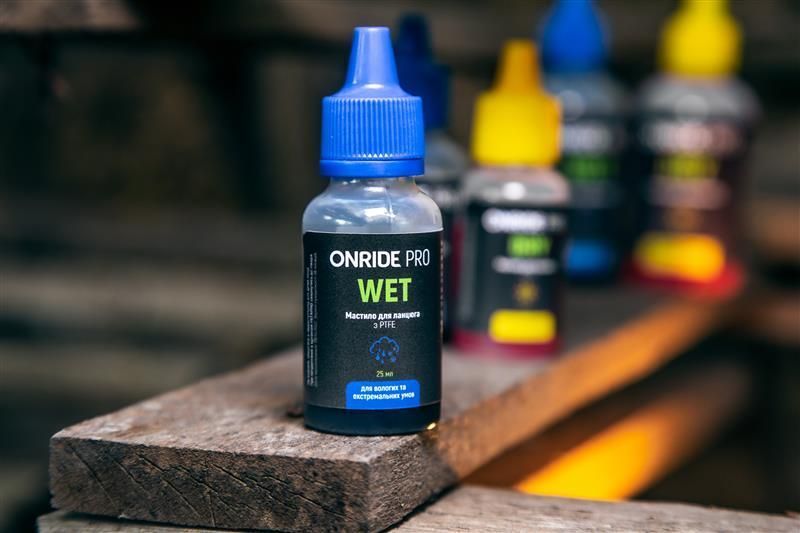 Мастило для ланцюга ONRIDE PRO Wet з PTFE для вологих умов 25 млМастило для ланцюга ONRIDE PRO Wet з PTFE для вологих умов фото