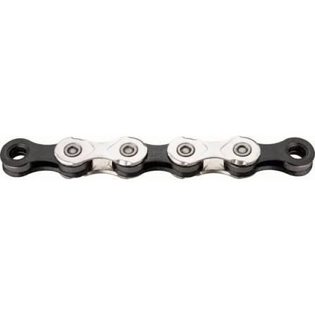 Ланцюг KMC X12 Silver/Black 126 ланок з замкомЛанцюг KMC X12 Silver/Black 126 ланок з замком фото
