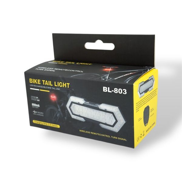 Ліхтар задній M4 (BL-803) з поворотами (800mAh, USB)Ліхтар задній BL-803 з поворотами (800mAh, USB) фото