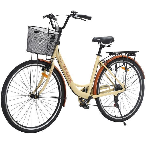 Велосипед 28" SPARK CITY CELINE, 18", бежевийВелосипед 28" SPARK CITY CELINE, 18", бежевий фото