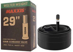 Камера Maxxis WELTER WEIGHT 29X1.75/2.4, Schrader 48ммКамера Maxxis WELTER WEIGHT 29X1.75/2.4, Schrader 48мм фото