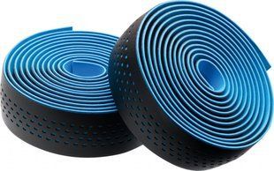 Обмотка керма MERIDA Microfiber Bartape/Soft чорний/синійОбмотка керма Merida Bartape Soft Microfiber Black/Blue фото