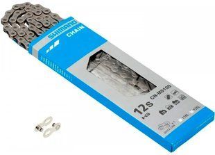 Ланцюг Shimano CN-M8100 DEORE XT, 126 лінків, 12-швидк, +QUICK-LINKЛанцюг Shimano CN-M8100 DEORE XT, 126 лінків, 12-швидк, +QUICK-LINK фото